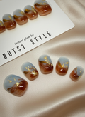 No. 13 – Cocoa Sky (Extra Short Squoval)
