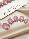 No. 4 – Rosé Glimmer Drop (Extra Short Squoval)