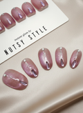No. 6 – Rosé Glimmer Drop (Short Oval)