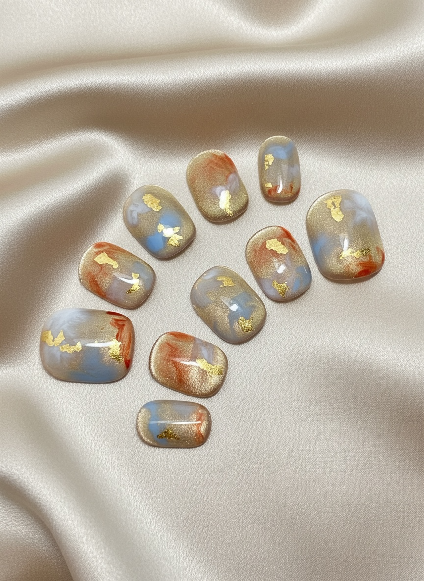 No. 19 – Golden Dune (Extra Short Squoval)