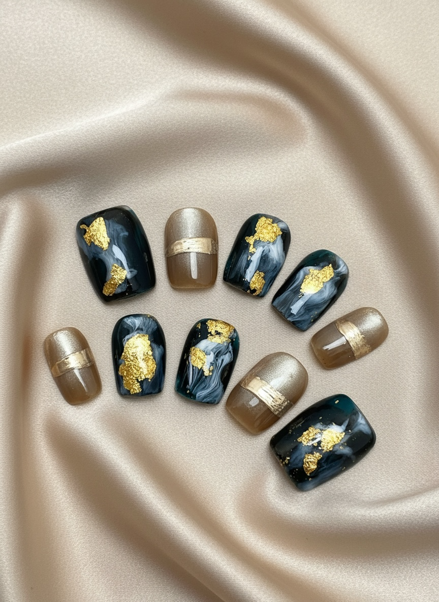 No. 23 – Velvet Noir (Short Square)
