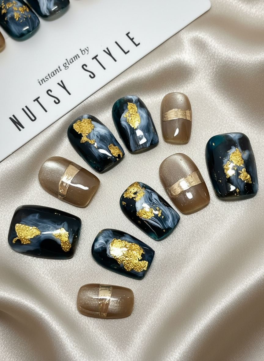 No. 23 – Velvet Noir (Short Square)