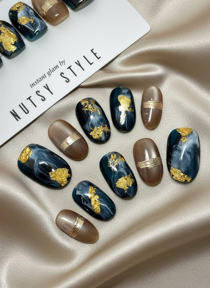 No. 24 – Velvet Noir (Short Oval)
