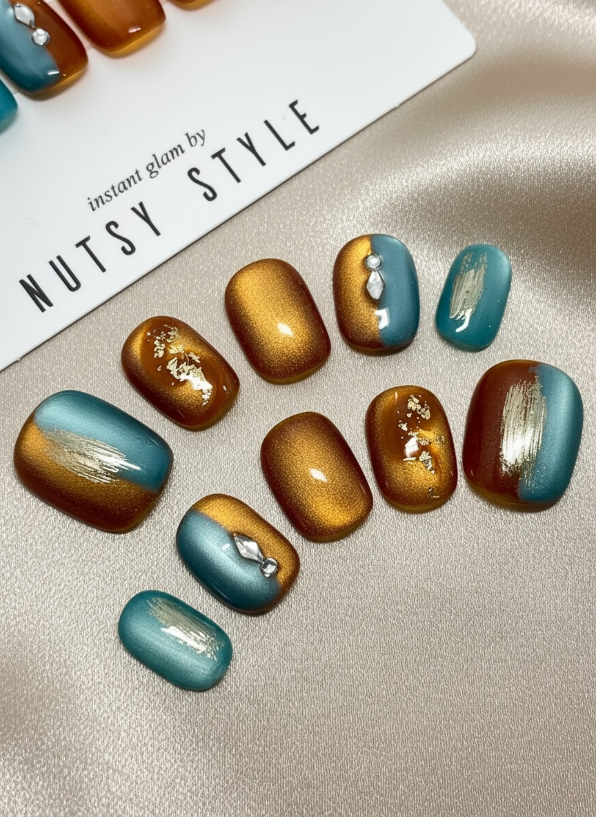 No. 31 – Sunkissed Teal (Extra Short Squoval)