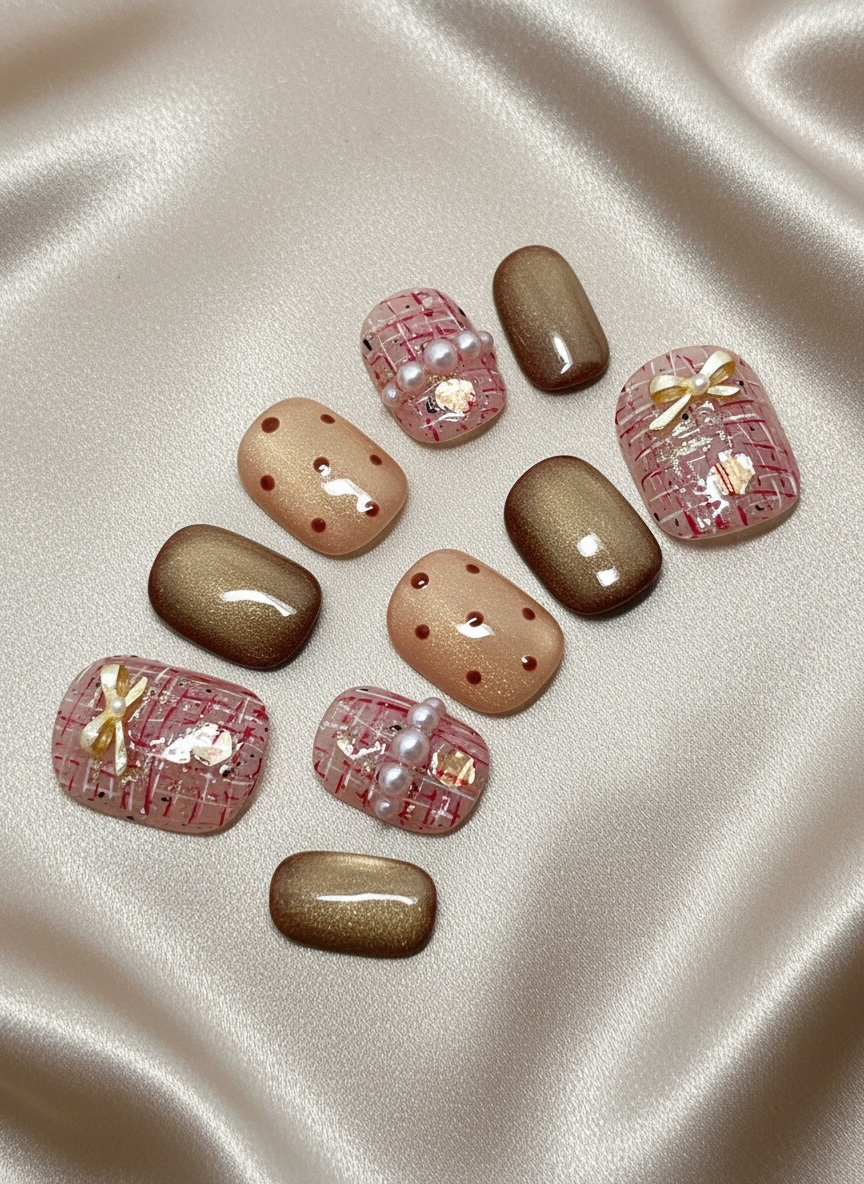 No. 36 – Café Rosé (Extra Short Squoval)