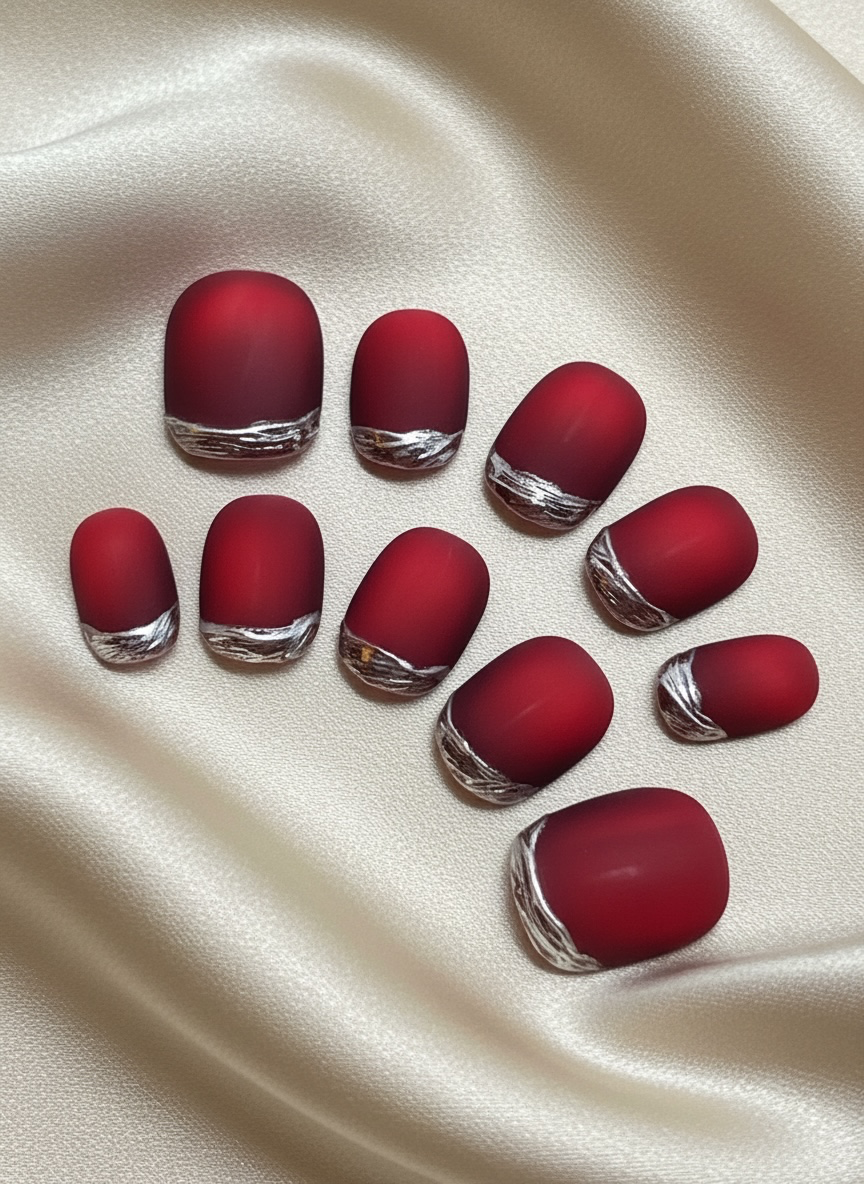 No. 45 – Velvet Steel (Extra Short Squoval)