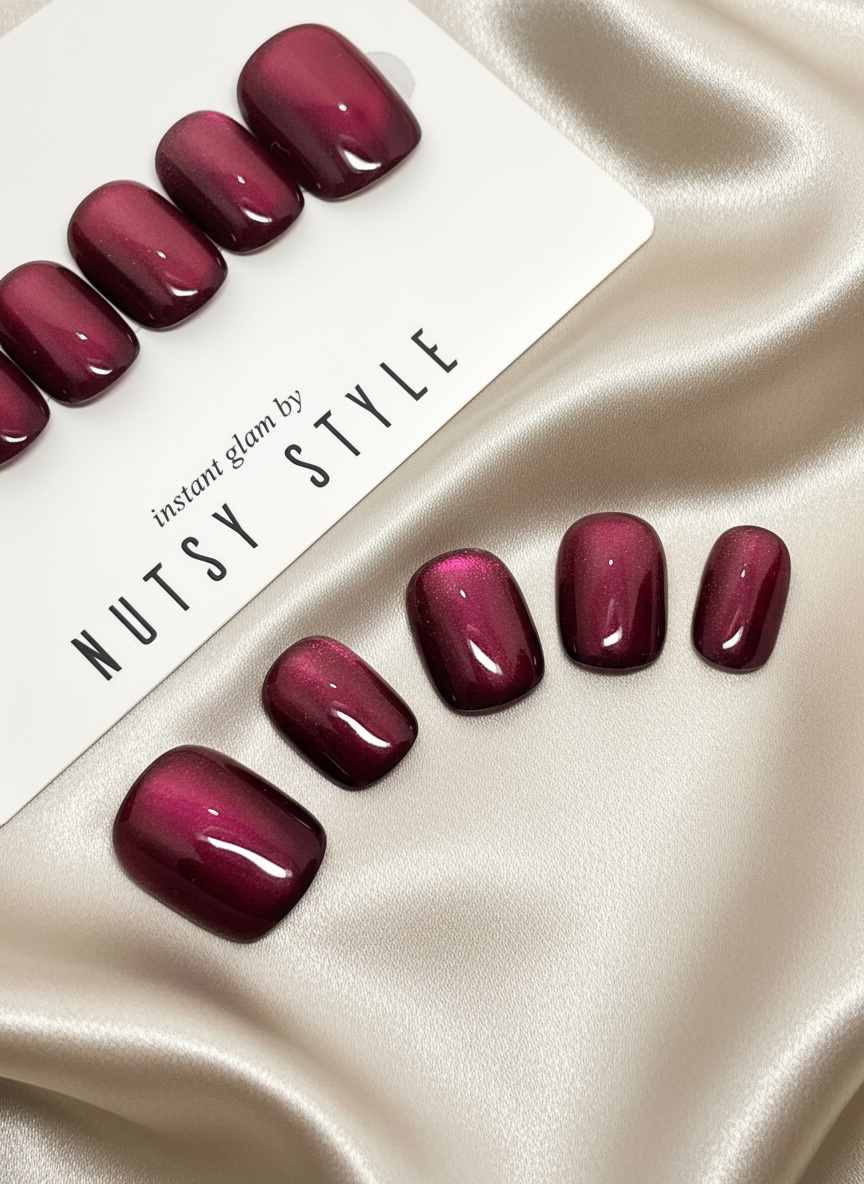 No. 48 – Berry Eclipse (Extra Short Squoval)