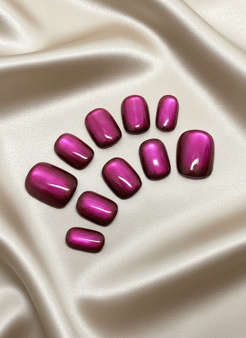 No. 48 – Berry Eclipse (Extra Short Squoval)